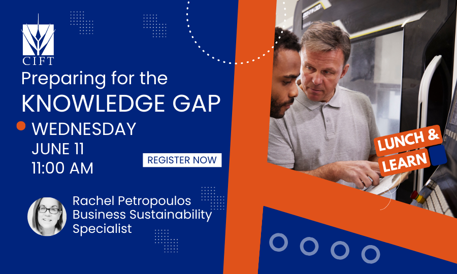"Preparing for the Knowledge Gap webinar with Rachel Petropoulos - addressing knowledge retention for manufacturers and food processors